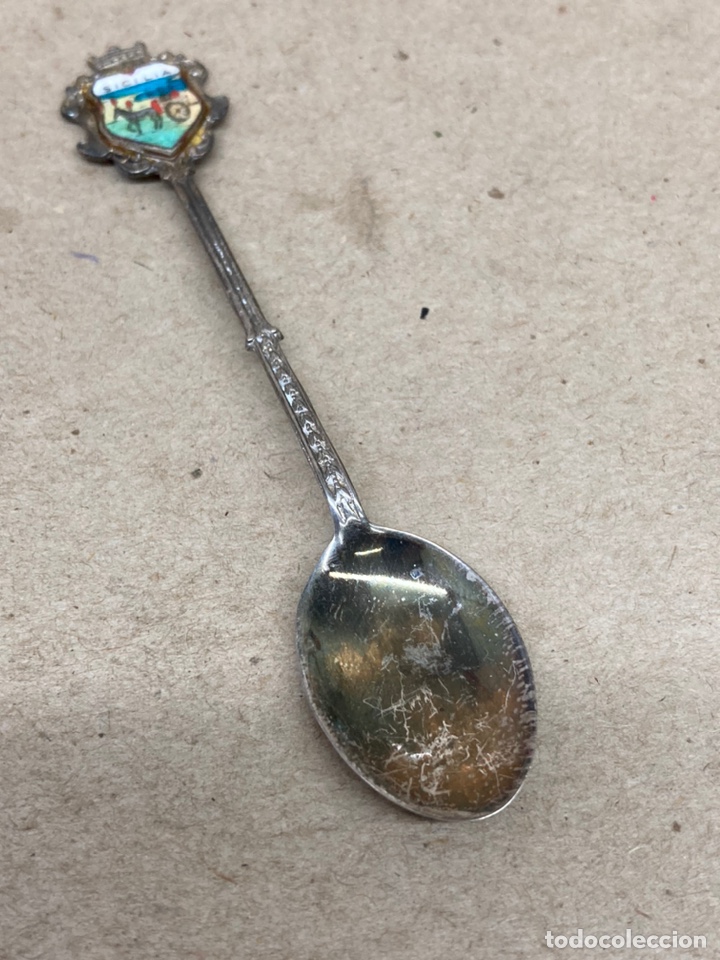 Antig&uuml;edades: Cuchara de plata Sicilia - Foto 1