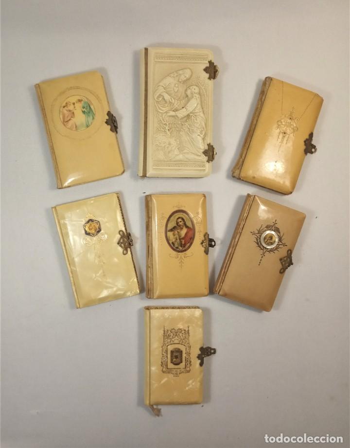Antig&uuml;edades: ESTUPENDA COLECCI&Oacute;N DE 7 DEVOCIONARIOS PRIMERA COMUNI&Oacute;N - Foto 1