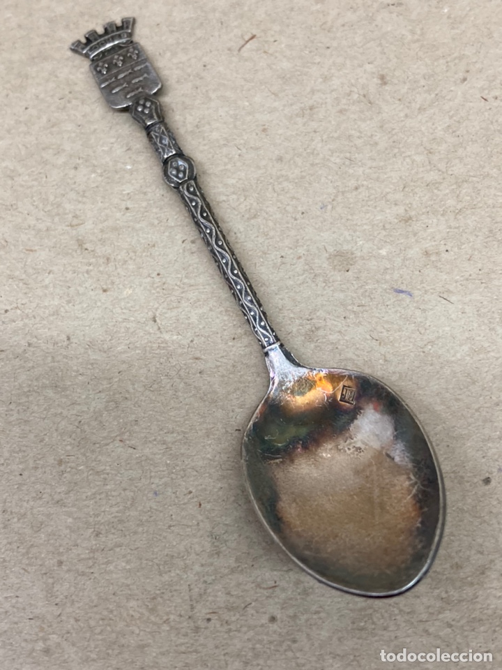 Antig&uuml;edades: Cuchara de plateada corona - Foto 1