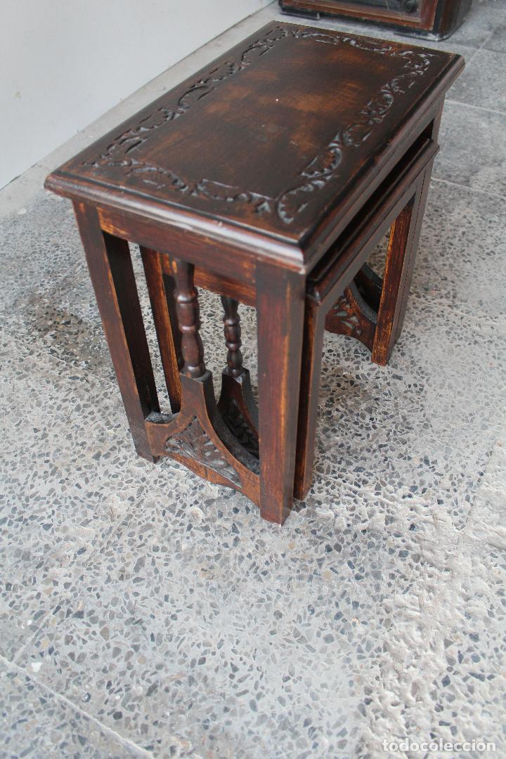 Antig&uuml;edades: set dos mesas auxiliares - Foto 8