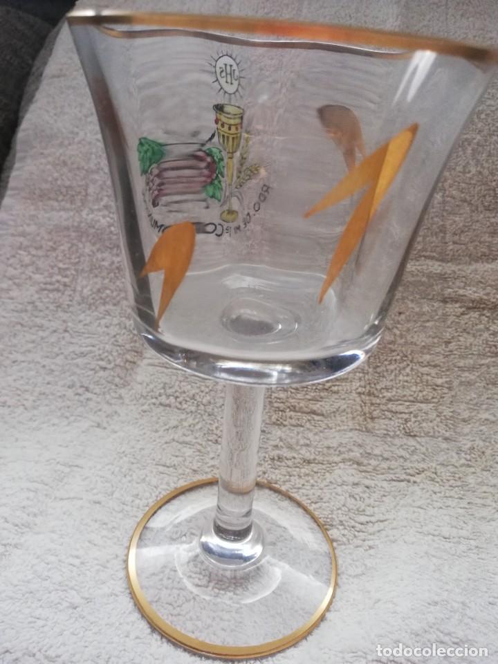 Antig&uuml;edades: Copa cristal comuni&oacute;n - Foto 2