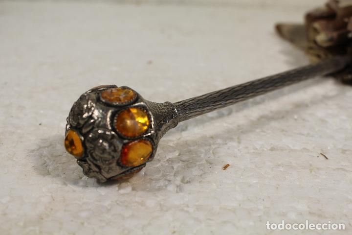 Antig&uuml;edades: antigua sombrilla con mango modernista - Foto 3