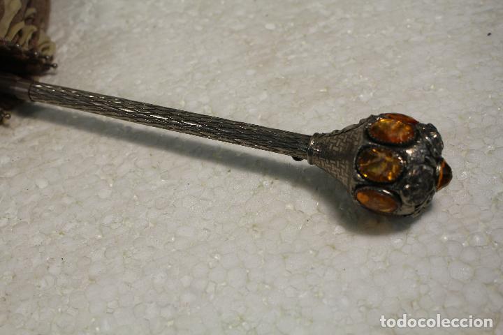 Antig&uuml;edades: antigua sombrilla con mango modernista - Foto 6