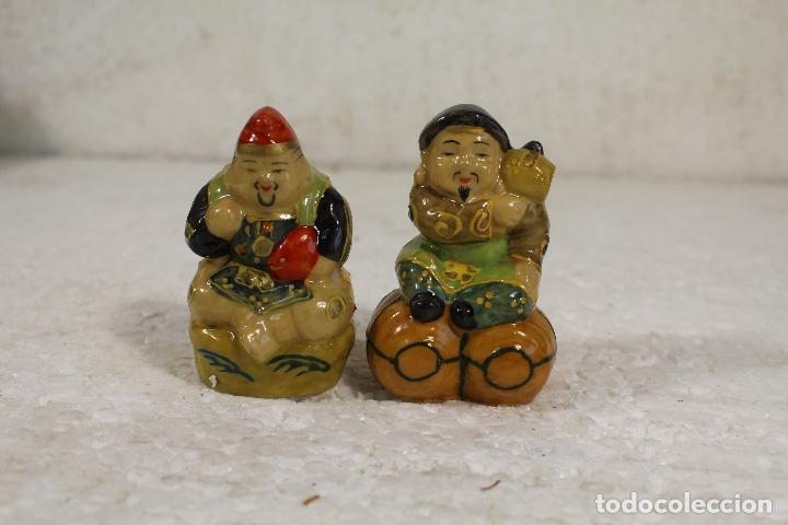 Antig&uuml;edades: figuras orientales netsuke de resina - Foto 5