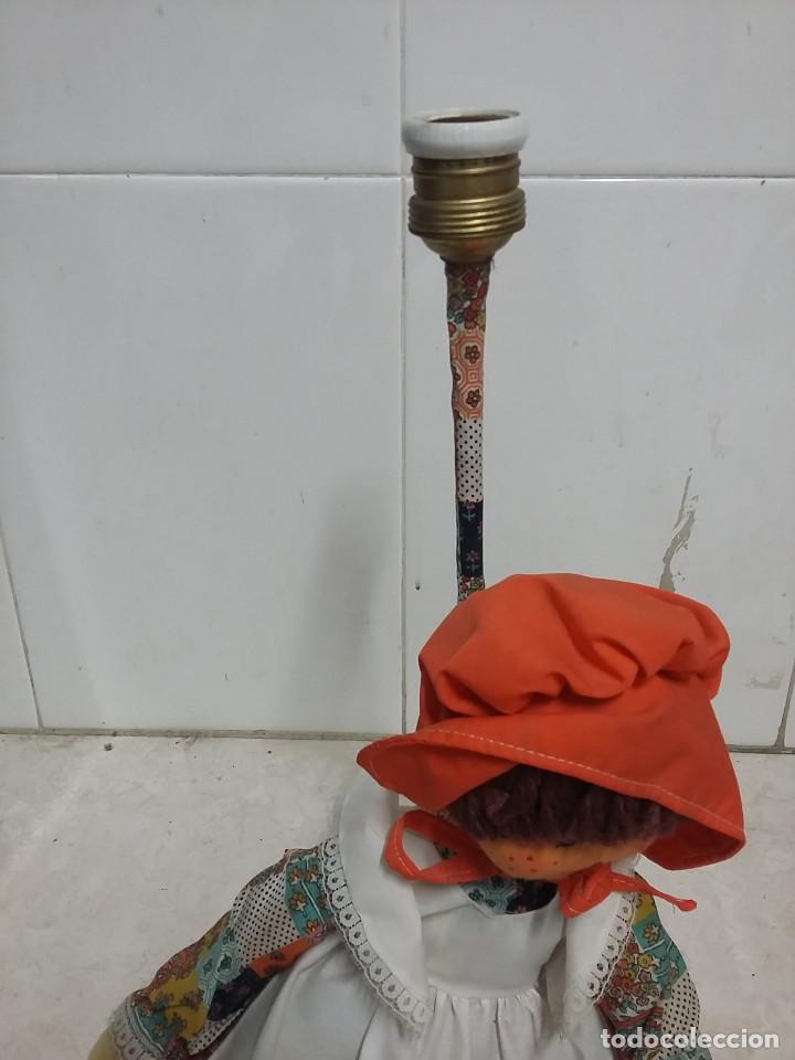 Antig&uuml;edades: mu&ntilde;eca con l&aacute;mpara l&aacute;mpara con mu&ntilde;eca funciona - Foto 3