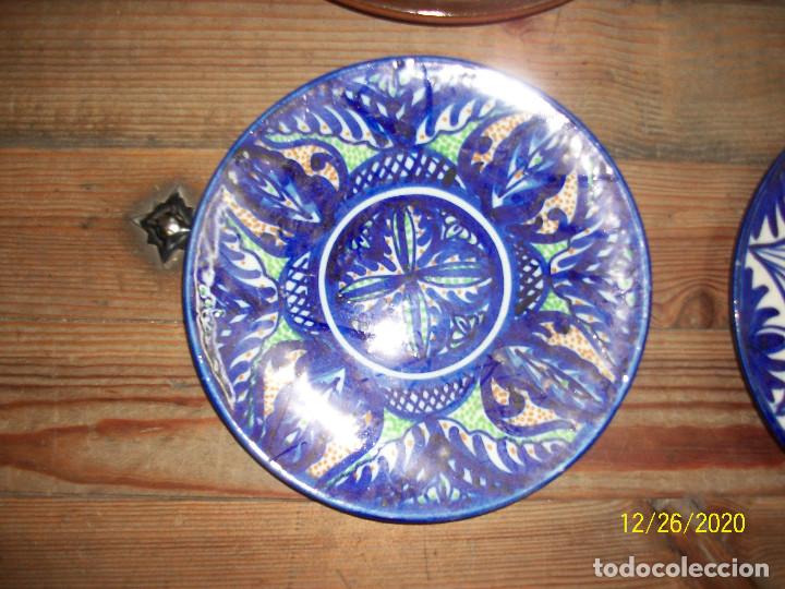 Antig&uuml;edades: LOTE DE 4 PLATOS DE CERAMICA - Foto 4