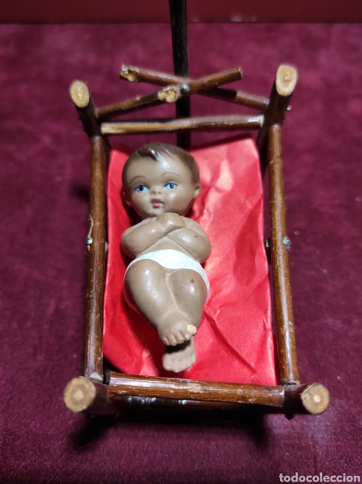 Antig&uuml;edades: Ni&ntilde;o Jes&uacute;s con cuna - Foto 1
