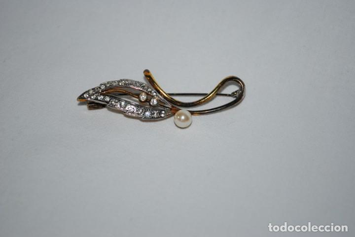 Antig&uuml;edades: ANTIGUO BROCHE DE PLATA DORADA . - Foto 2