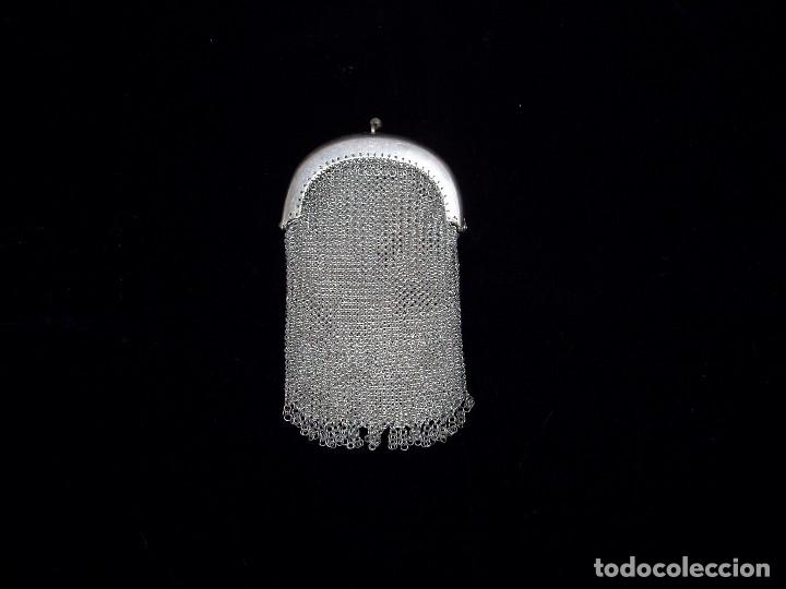 Antig&uuml;edades: Bolso monedero doble de Plata - Foto 1