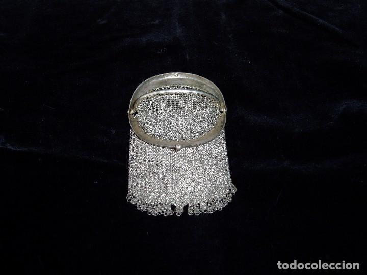 Antig&uuml;edades: Bolso monedero doble de Plata - Foto 2