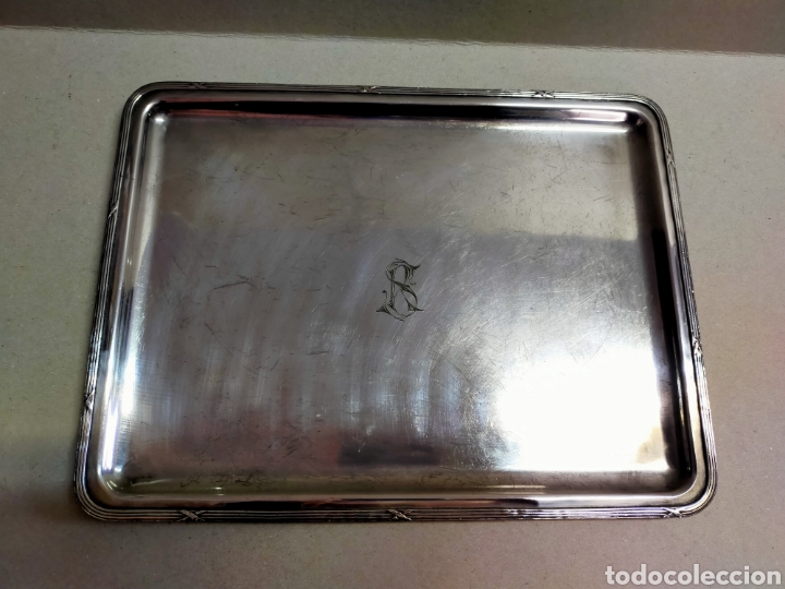Antig&uuml;edades: BANDEJA DE METAL PLATEADO - Foto 3