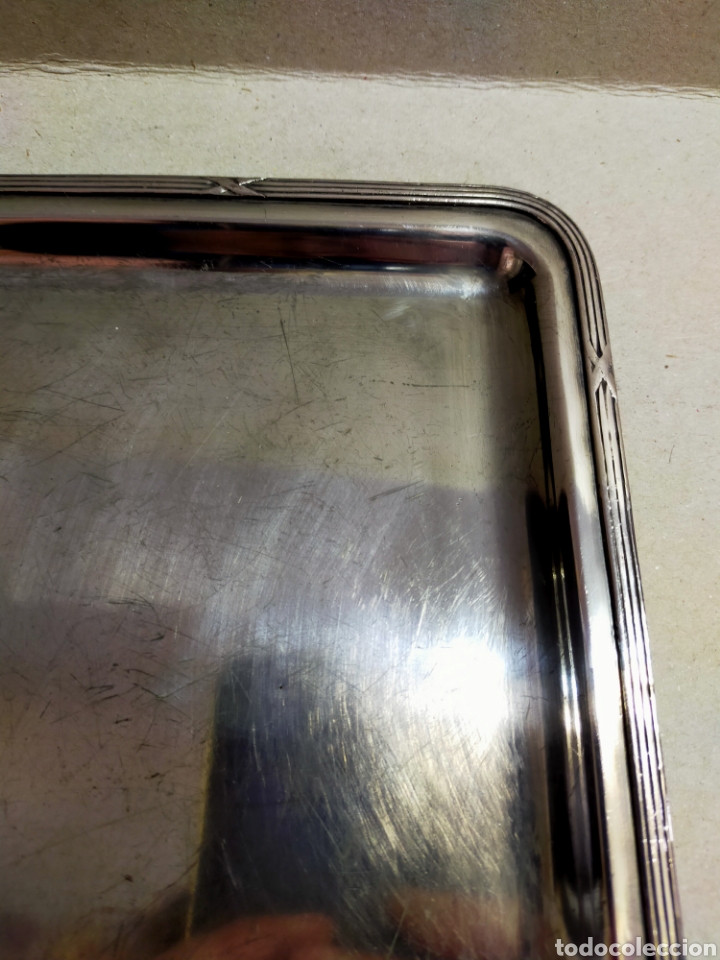 Antig&uuml;edades: BANDEJA DE METAL PLATEADO - Foto 6