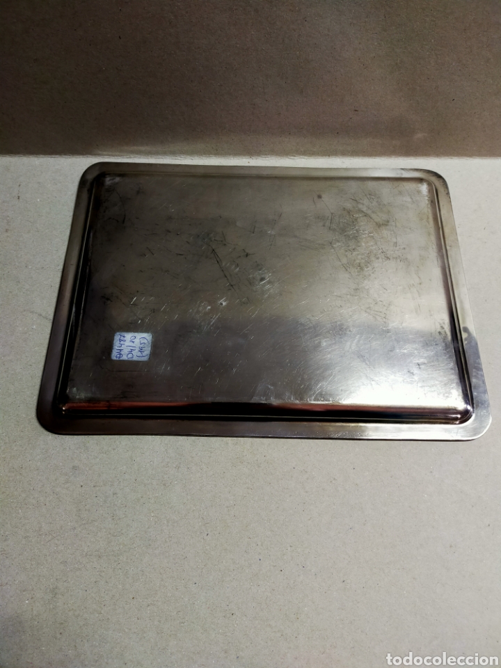 Antig&uuml;edades: BANDEJA DE METAL PLATEADO - Foto 8