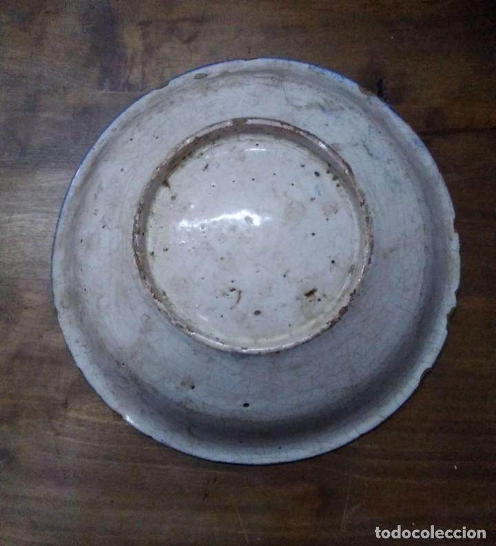 Antig&uuml;edades: PLATO ANTIGUO DE TALAVERA DE 27 CMS. DE DI&Aacute;METRO - Foto 2