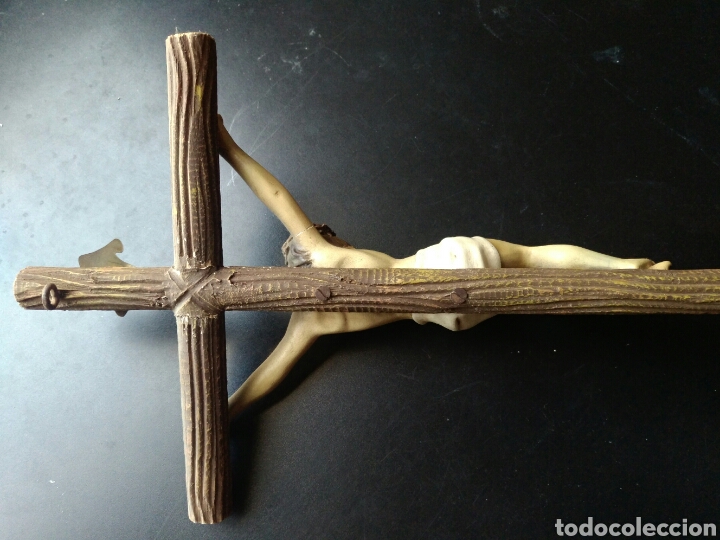 Antig&uuml;edades: Gran Crucifijo madera - Foto 3