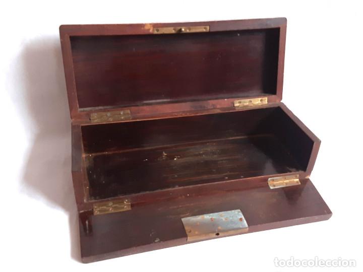 Antig&uuml;edades: Caja antigua de escritorio. - Foto 2