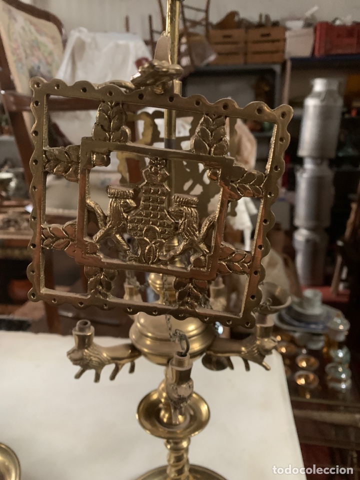 Antig&uuml;edades: Antiguas l&aacute;mparas de aceite de bronce - Foto 2