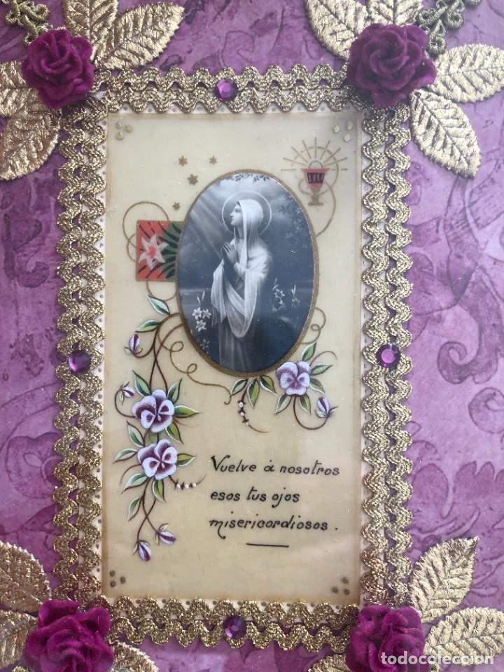 Antig&uuml;edades: CUADRO RELIGIOSO TIPO RELICARIO - Foto 2