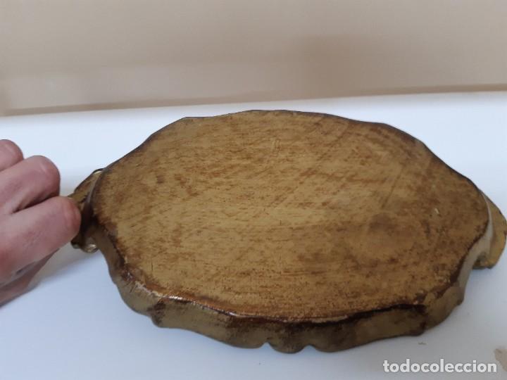 Antig&uuml;edades: bandeja de madera antigua - Foto 3