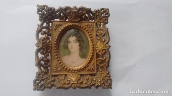 Antig&uuml;edades: CUADRO PEQUE&Ntilde;O - DAMA GALANTE