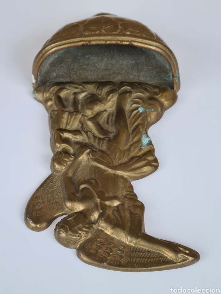 Antig&uuml;edades: Benditera de Bronce - &Aacute;ngel Ni&ntilde;o - Foto 4