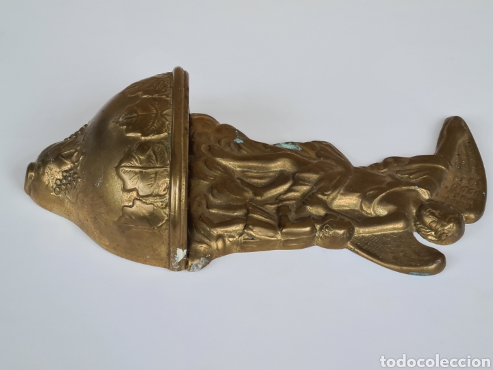 Antig&uuml;edades: Benditera de Bronce - &Aacute;ngel Ni&ntilde;o - Foto 5