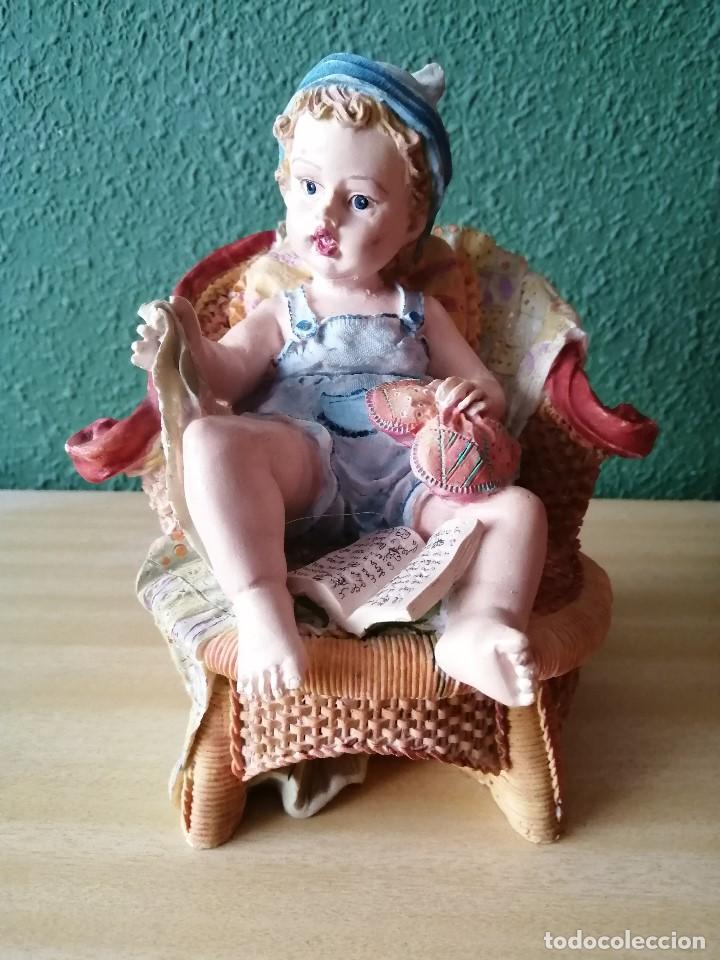 Antiques: FIGURA DE ALABASTRO PINTADA A MANO