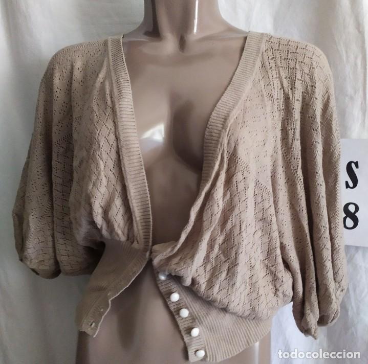 Antig&uuml;edades: CHAQUETA BEIGE DE BLANCO TALLA S - Foto 2