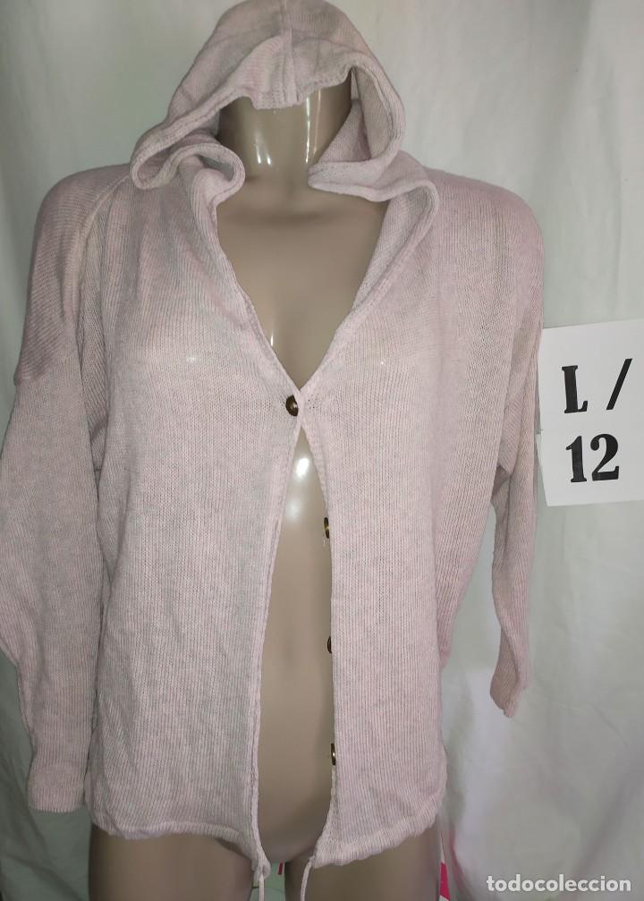 Antig&uuml;edades: CHAQUETA ROSA CON GORRO TALLA L - Foto 1
