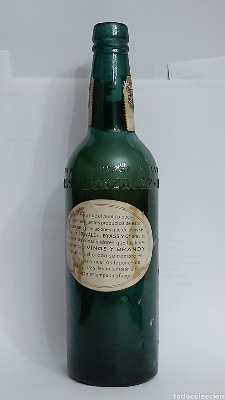 Antig&uuml;edades: BOTELLA ANTIGUA GONZALEZ BYASS 1847 - Foto 4