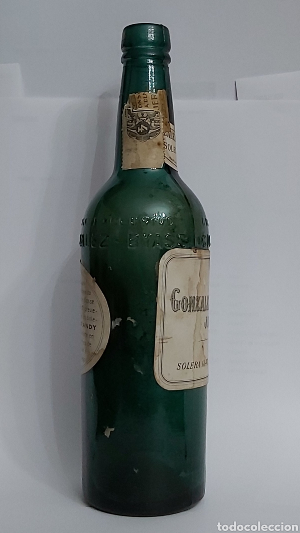 Antig&uuml;edades: BOTELLA ANTIGUA GONZALEZ BYASS 1847 - Foto 5
