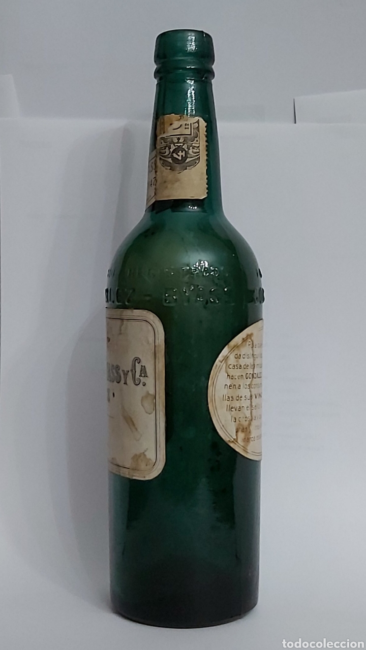 Antig&uuml;edades: BOTELLA ANTIGUA GONZALEZ BYASS 1847 - Foto 6