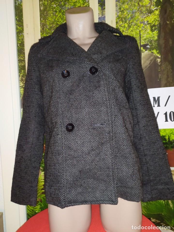 Antig&uuml;edades: CHAQUETA GRIS OSCURO TALEYO TALLA M - Foto 2