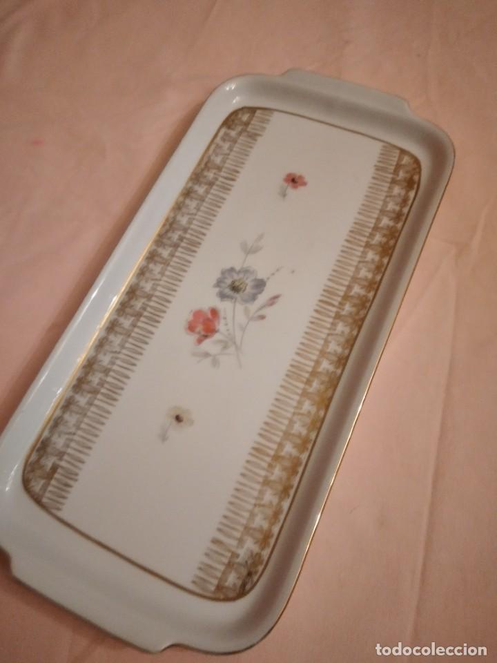 Antig&uuml;edades: Antigua bandeja rectangular de porcelana bavaria - Foto 2