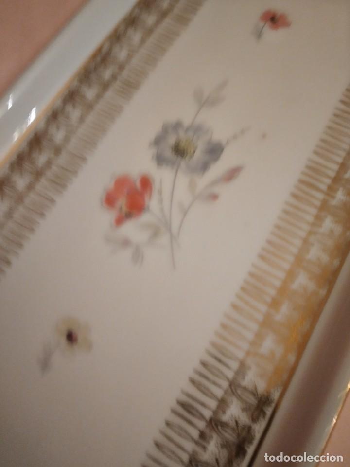 Antig&uuml;edades: Antigua bandeja rectangular de porcelana bavaria - Foto 3