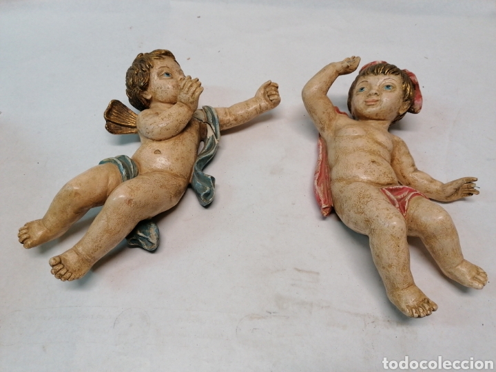 Antig&uuml;edades: Pareja de Angelitos - Foto 1