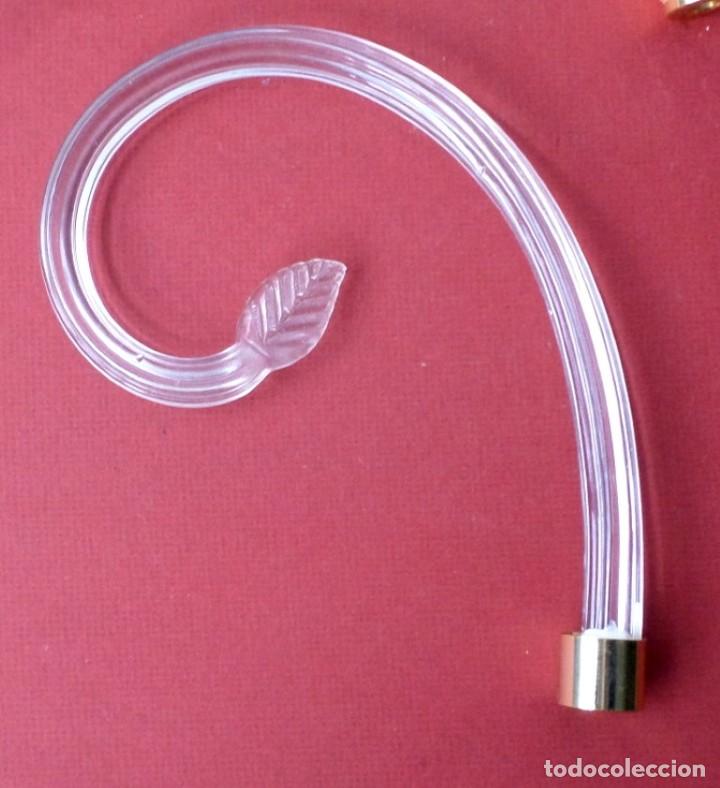 Antig&uuml;edades: 5 antenas de l&aacute;mpara de cristal - Foto 3