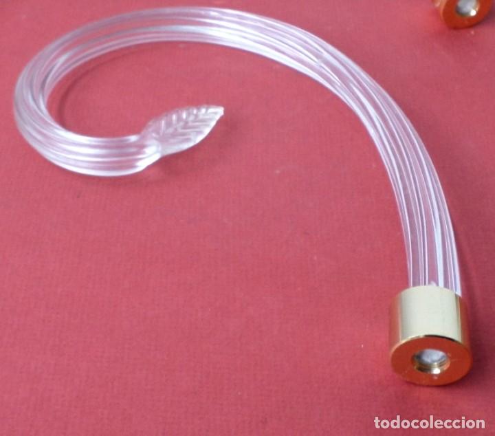Antig&uuml;edades: 5 antenas de l&aacute;mpara de cristal - Foto 4