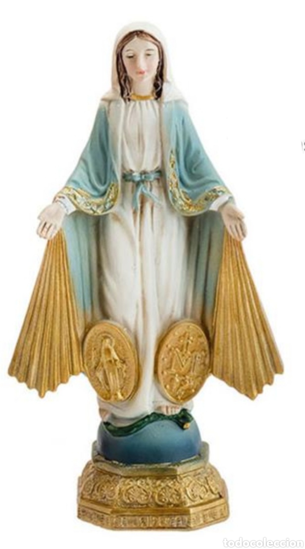 Antig&uuml;edades: VIRGEN MILAGROSA 15 CM NUEVA - Foto 1