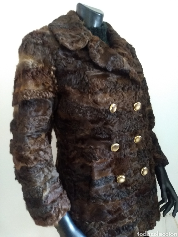 Antig&uuml;edades: Chaqueta de astrakan Marron - Foto 5