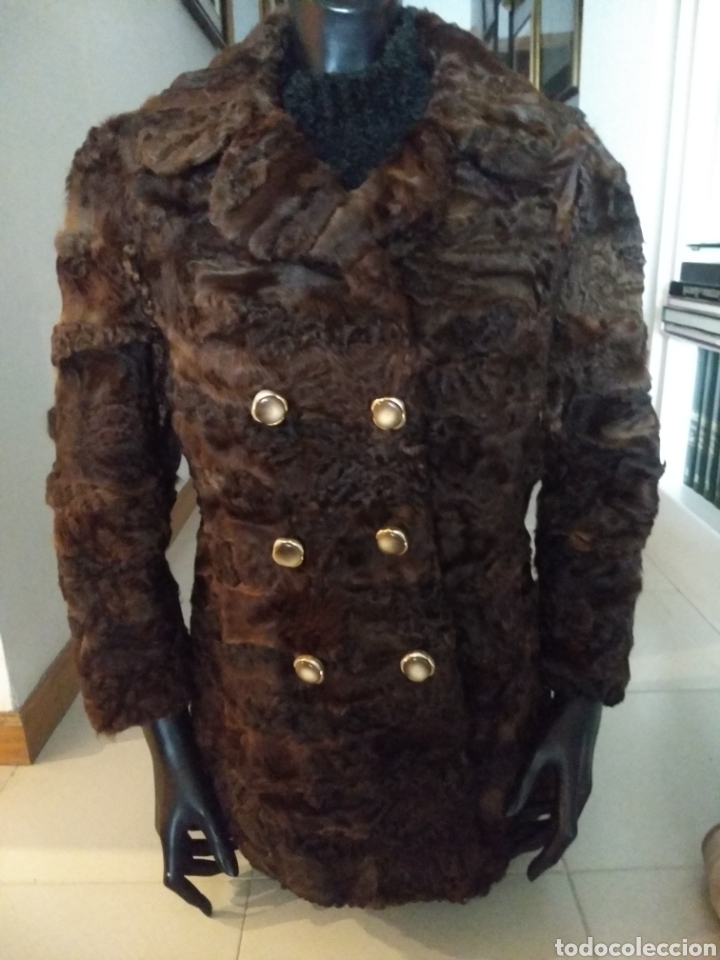 Antig&uuml;edades: Chaqueta de astrakan Marron - Foto 1