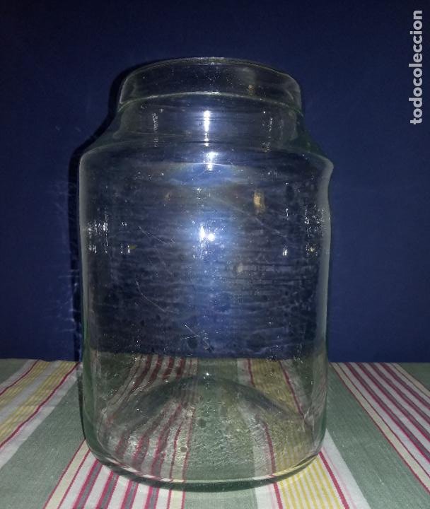antiguo bote vidrio cristal cocina 1 1/2 le pra - Compra venta en  todocoleccion