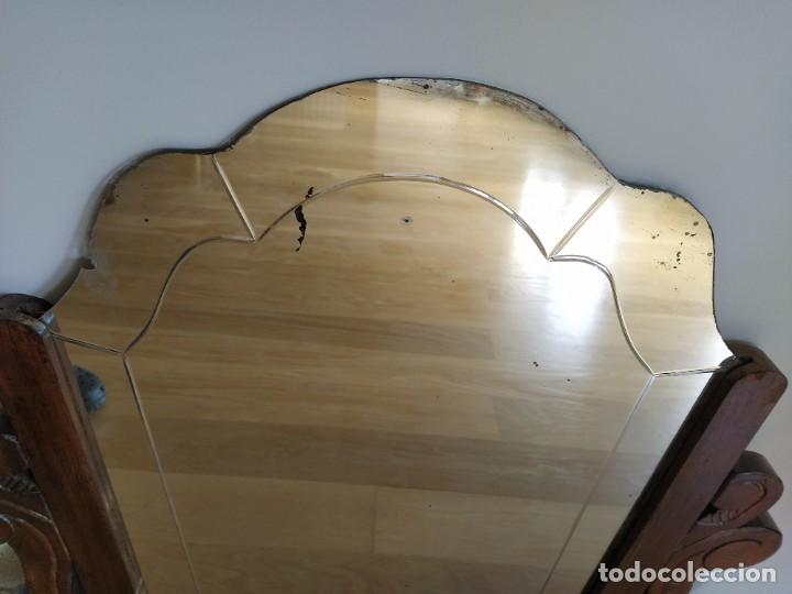 Antig&uuml;edades: ANTIGUO ESPEJO BISELADO DE APARADOR O COMODA. - Foto 12