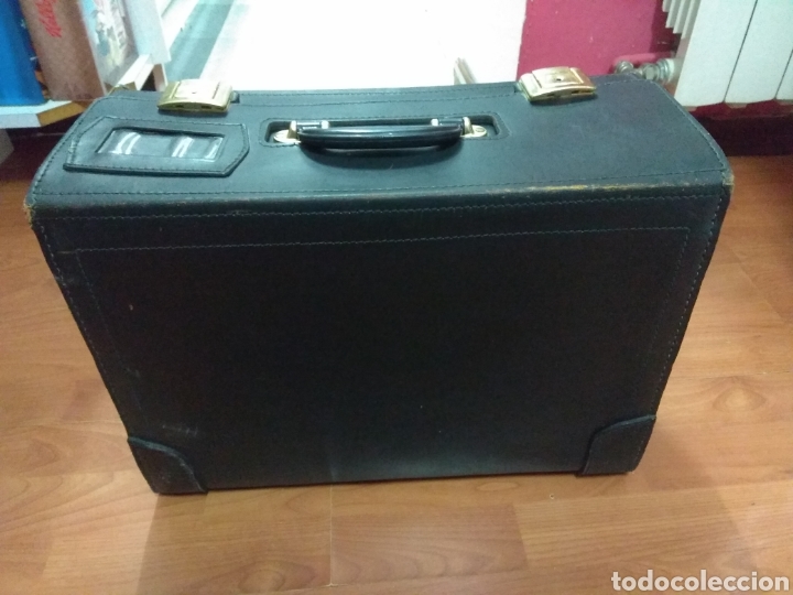 Antig&uuml;edades: Maleta de trabajo. Maletin de herramientas. Antiguo. Retro. Vintage. Piel