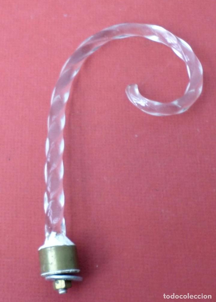 Antig&uuml;edades: antena de l&aacute;mpara de cristal - Foto 1