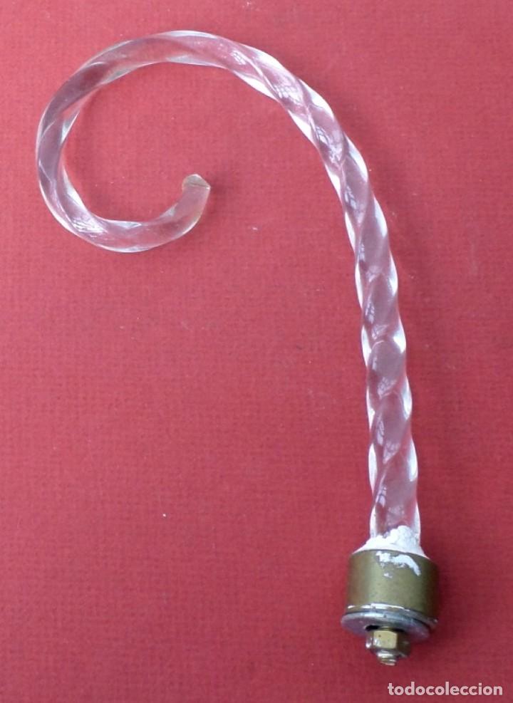 Antig&uuml;edades: antena de l&aacute;mpara de cristal - Foto 2