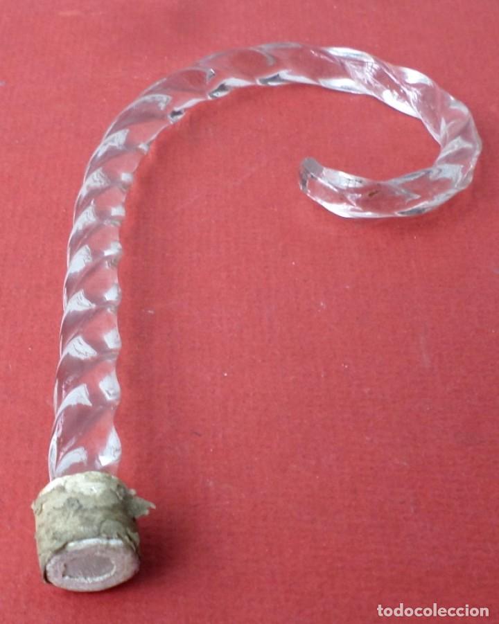 Antig&uuml;edades: antena de l&aacute;mpara de cristal - Foto 3