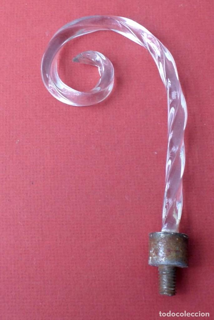 Antig&uuml;edades: antena de l&aacute;mpara de cristal - Foto 1