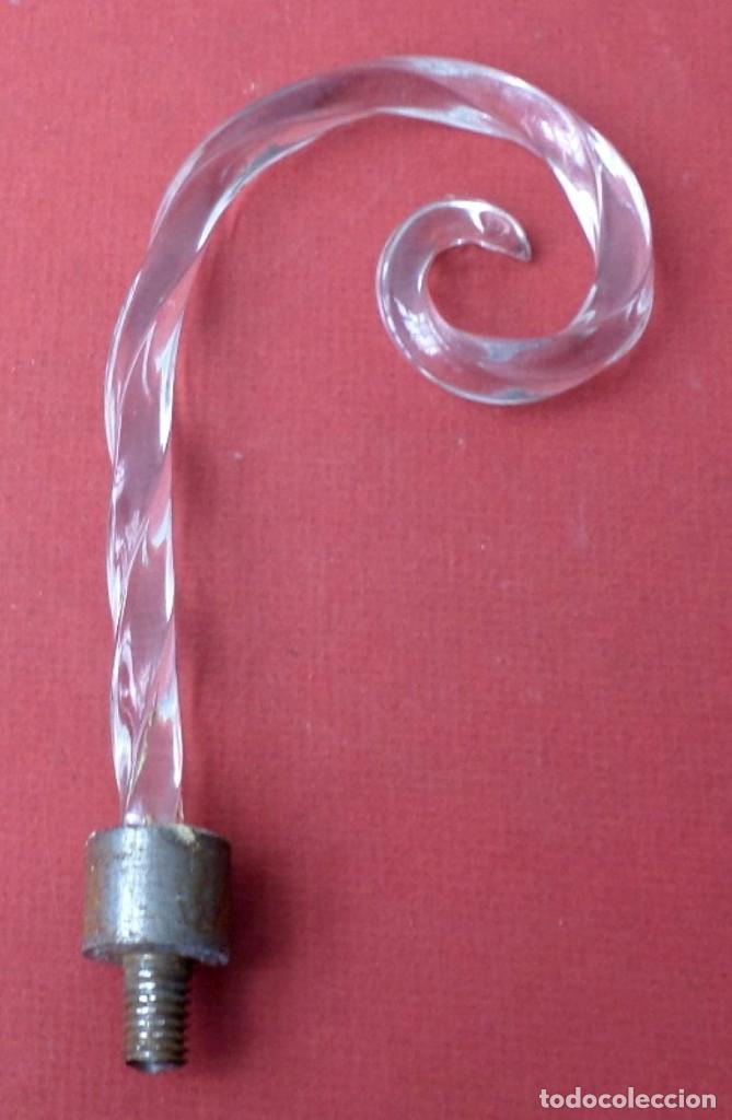 Antig&uuml;edades: antena de l&aacute;mpara de cristal - Foto 2