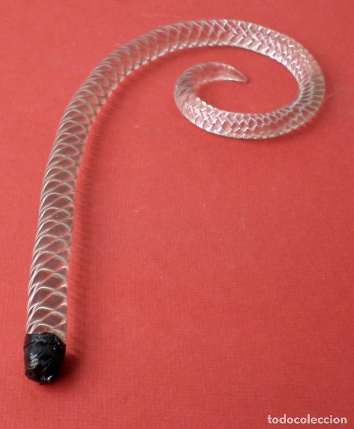 Antig&uuml;edades: antena de l&aacute;mpara de cristal - Foto 3